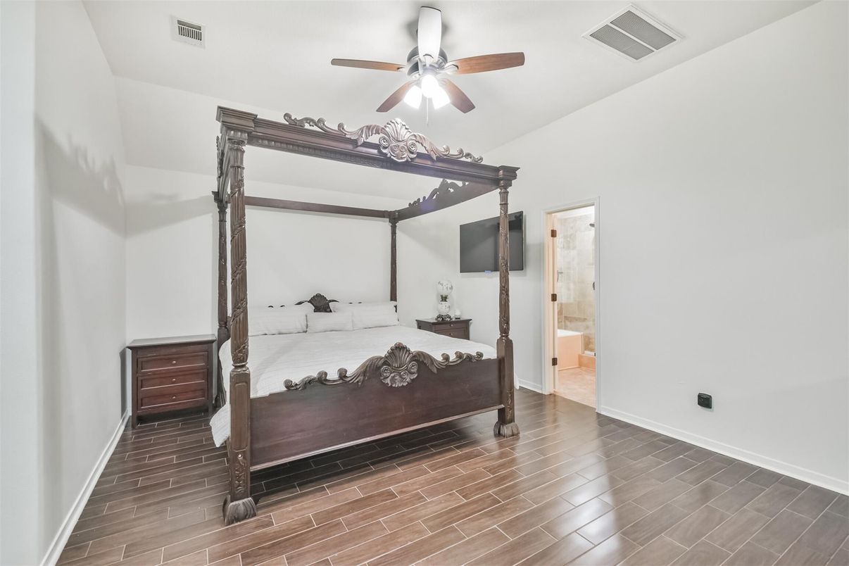 Bedroom, Interior, Wood Texture Flooring