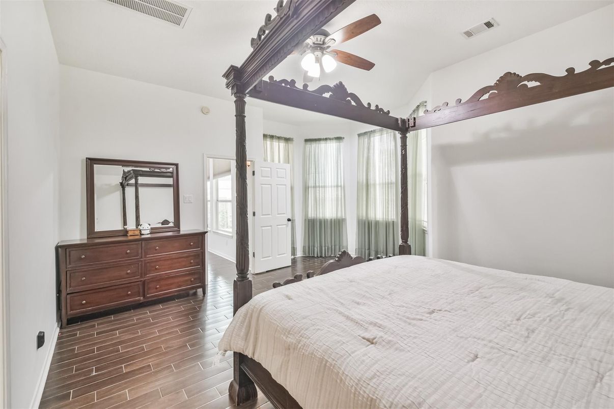 Bedroom, Interior, Wood Texture Flooring