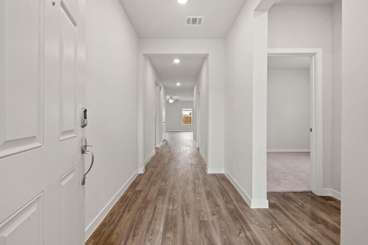 Interior, Recessed Lighting, Wood Texture Flooring