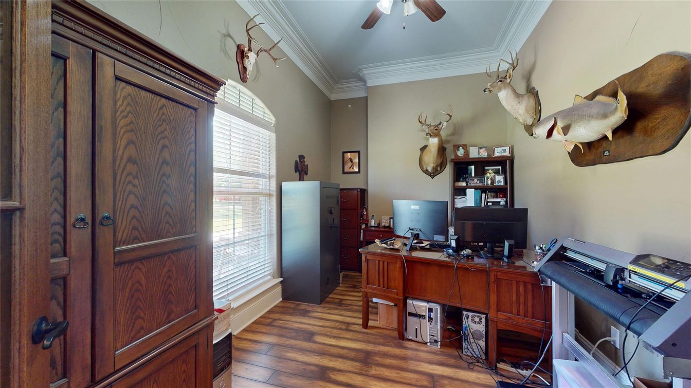 Home Office, Interior, Wood Texture Flooring