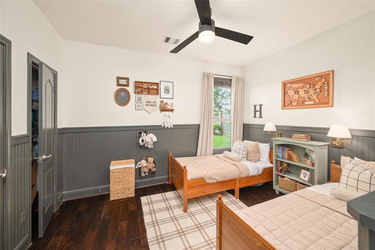 Bedroom, Interior, Wood Texture Flooring
