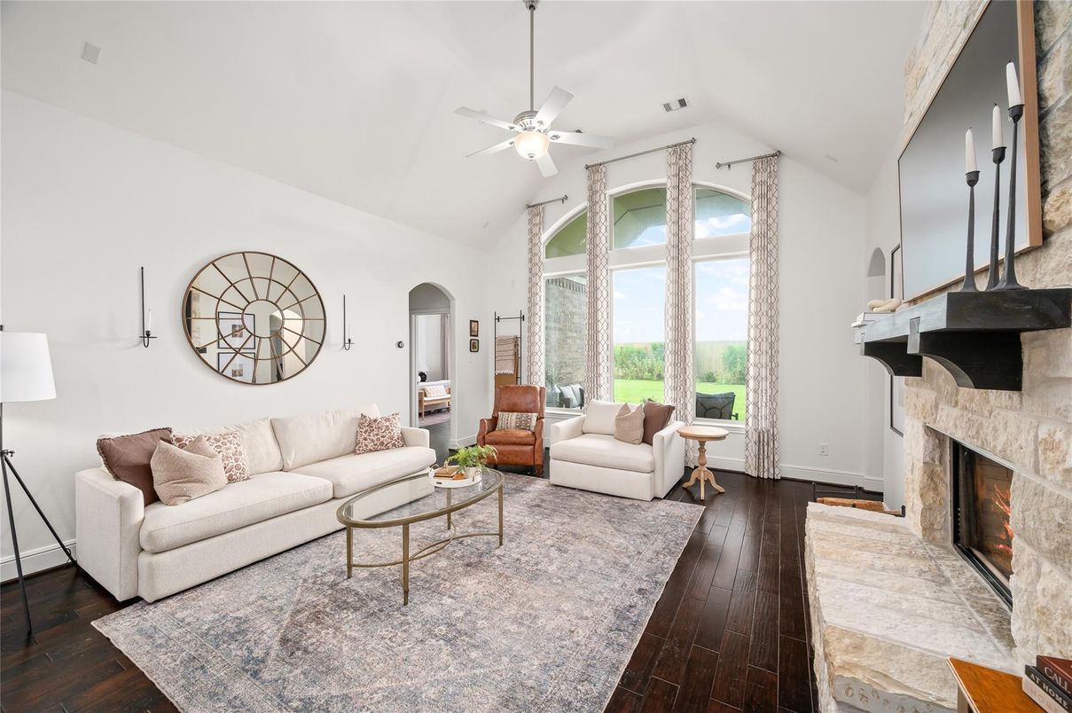 Fireplace, Interior, Living room, Wood Texture Flooring