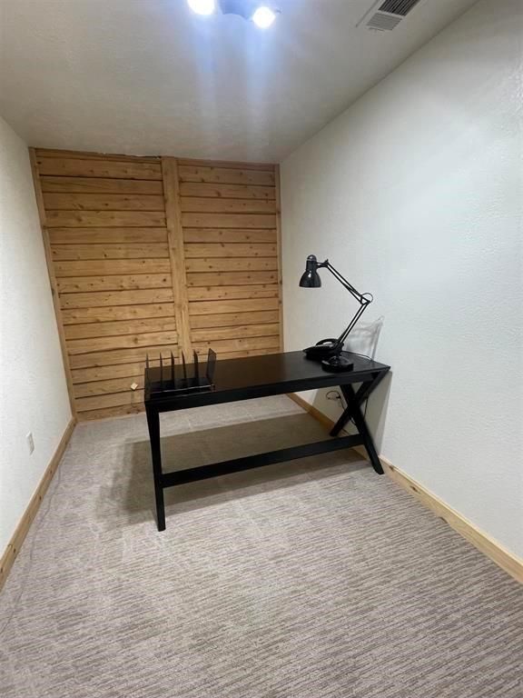 Home Office, Interior, Wooden Walls