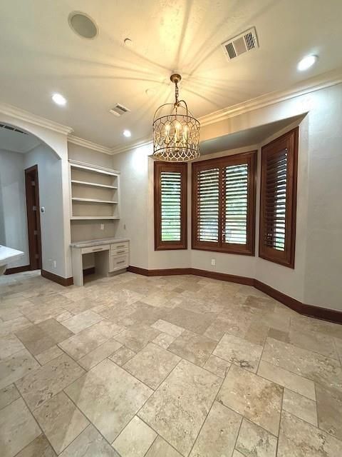 Chandelier, Empty room, Interior, Recessed Lighting