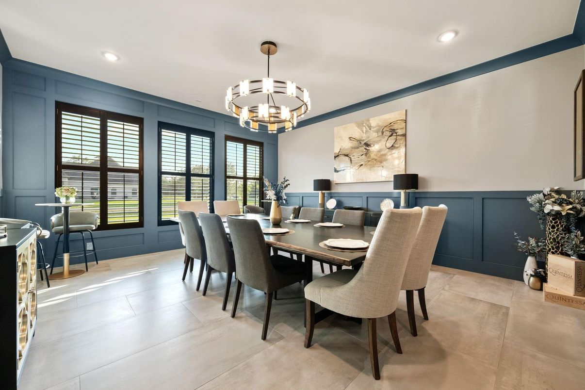 Chandelier, Dining room, Interior, Recessed Lighting