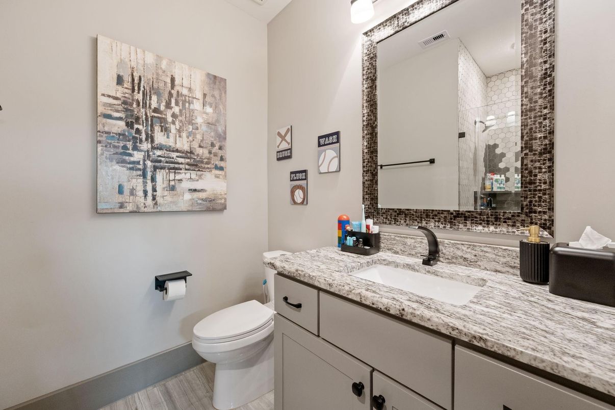 Bathroom, Interior, Wood Texture Flooring