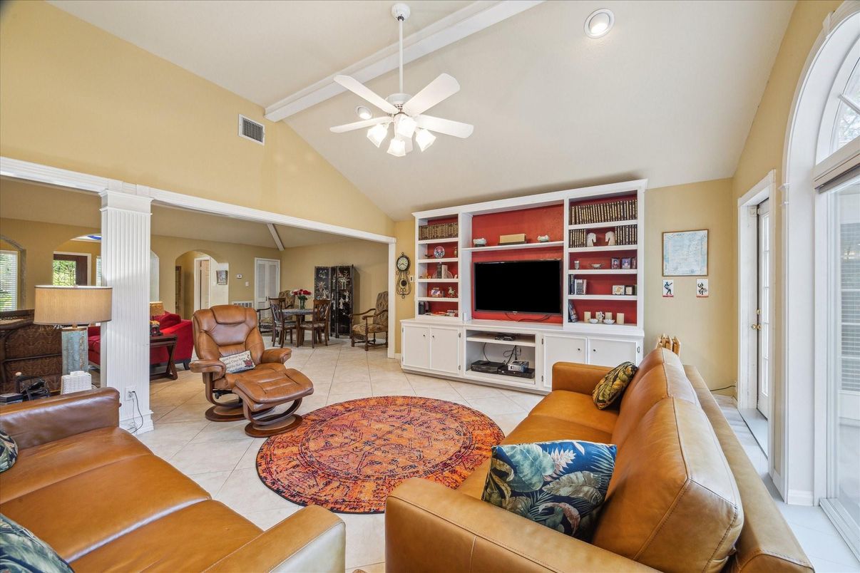 Interior, Living room, Recessed Lighting