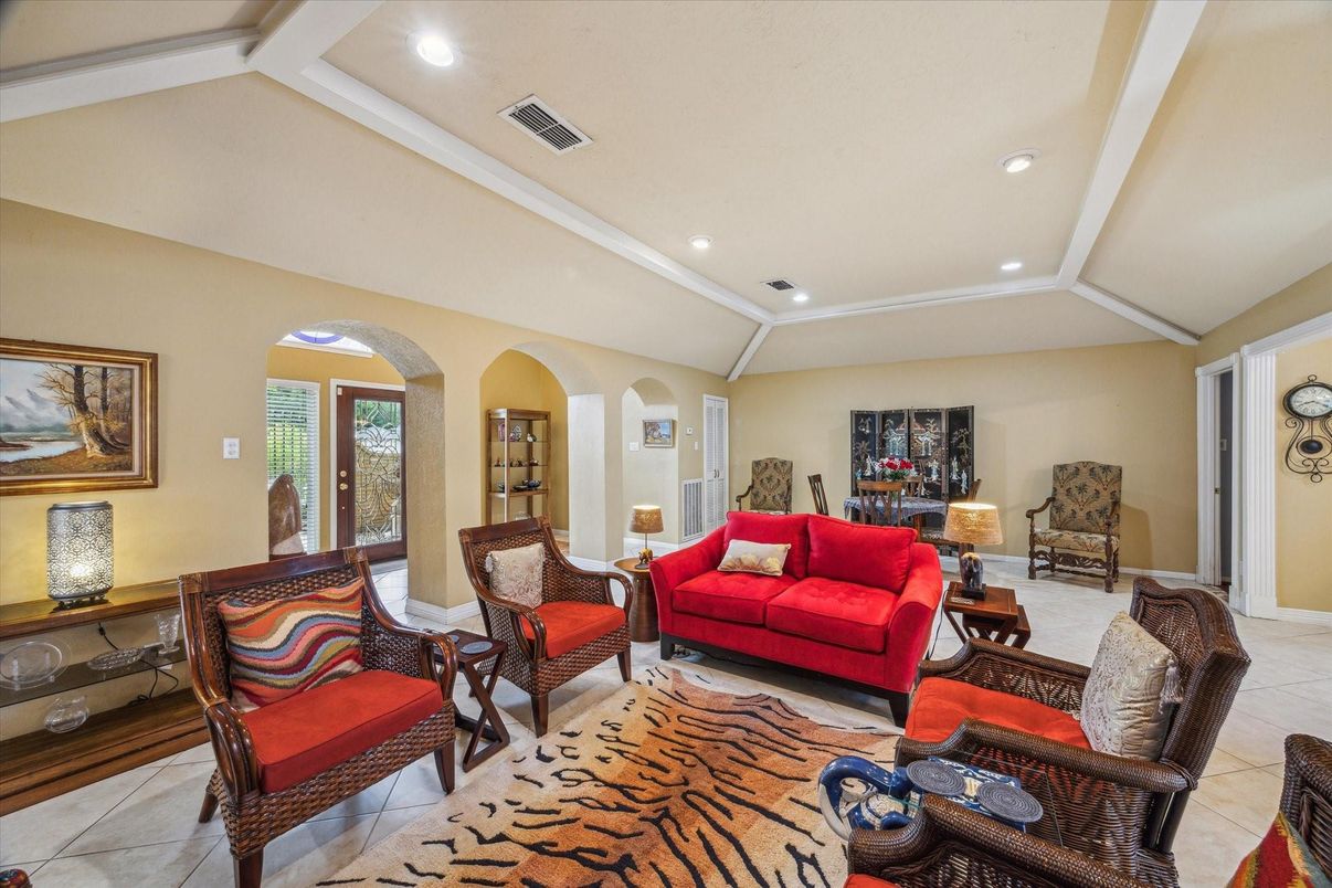 Interior, Living room, Recessed Lighting