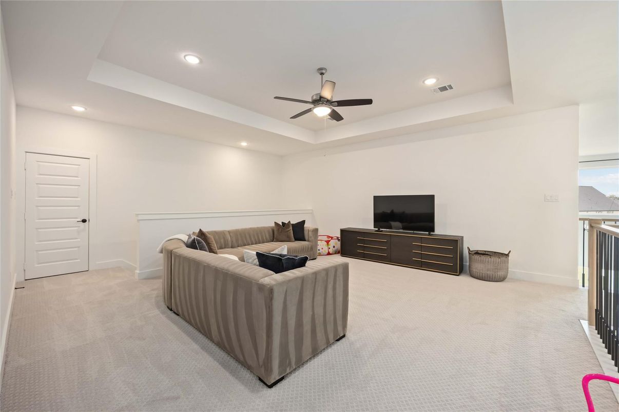 Interior, Living room, Recessed Lighting
