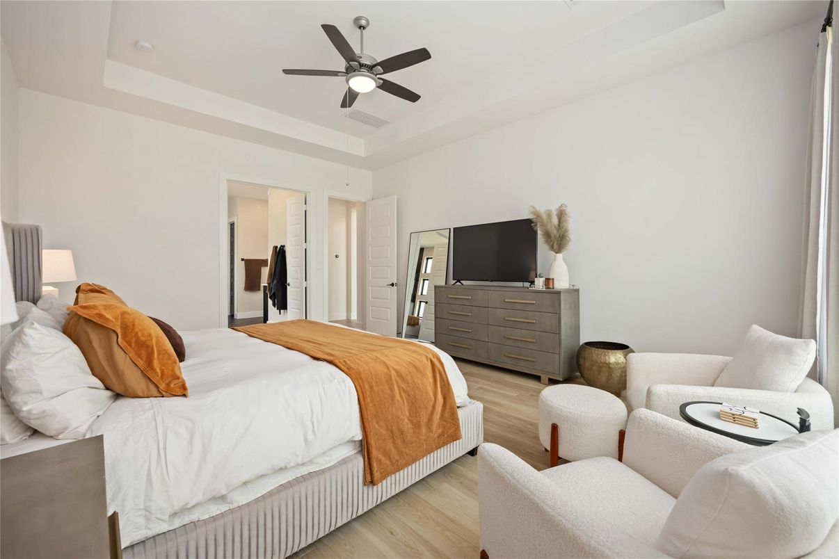 Bedroom, Interior, Wood Texture Flooring