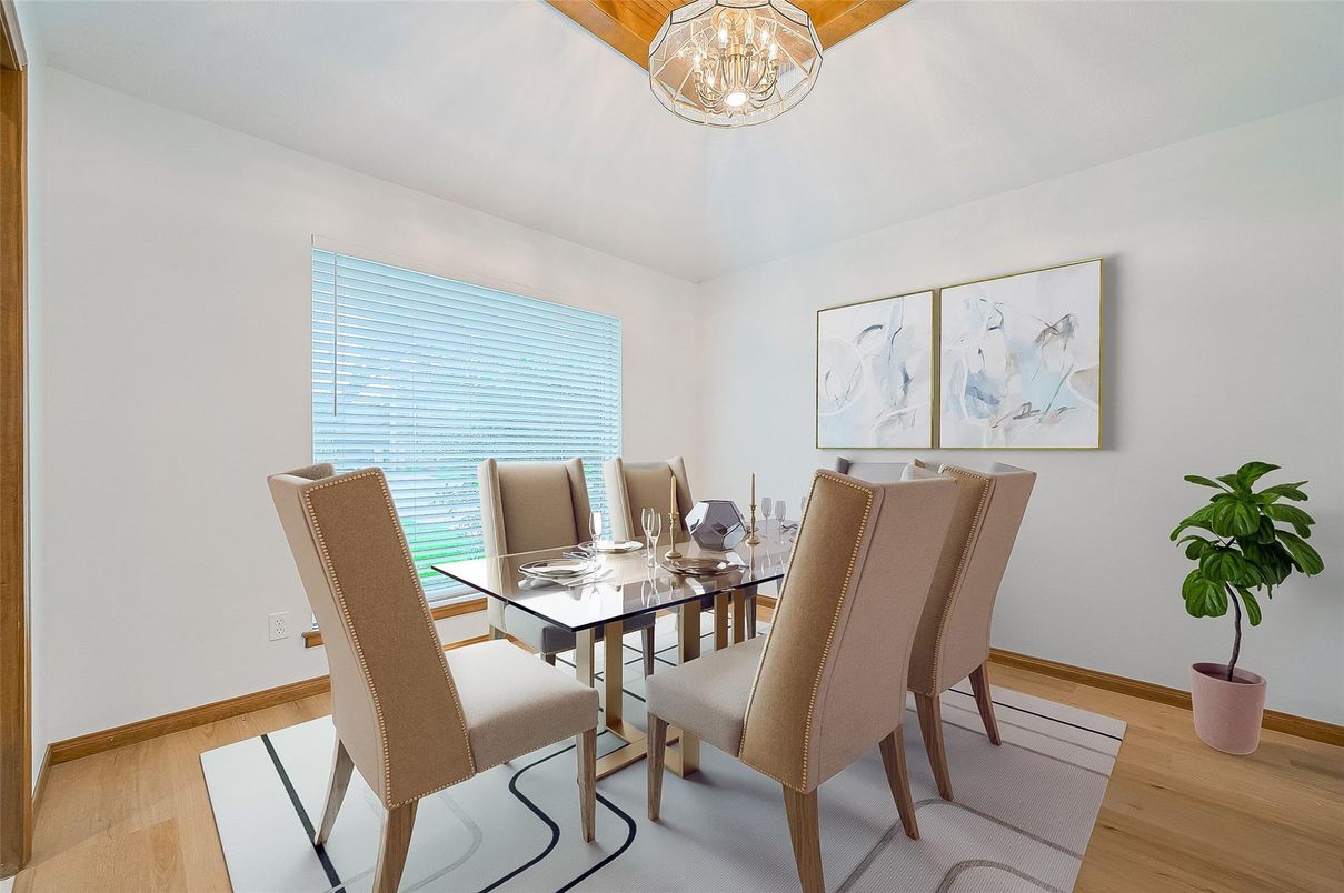Dining room, Interior, Wood Texture Flooring