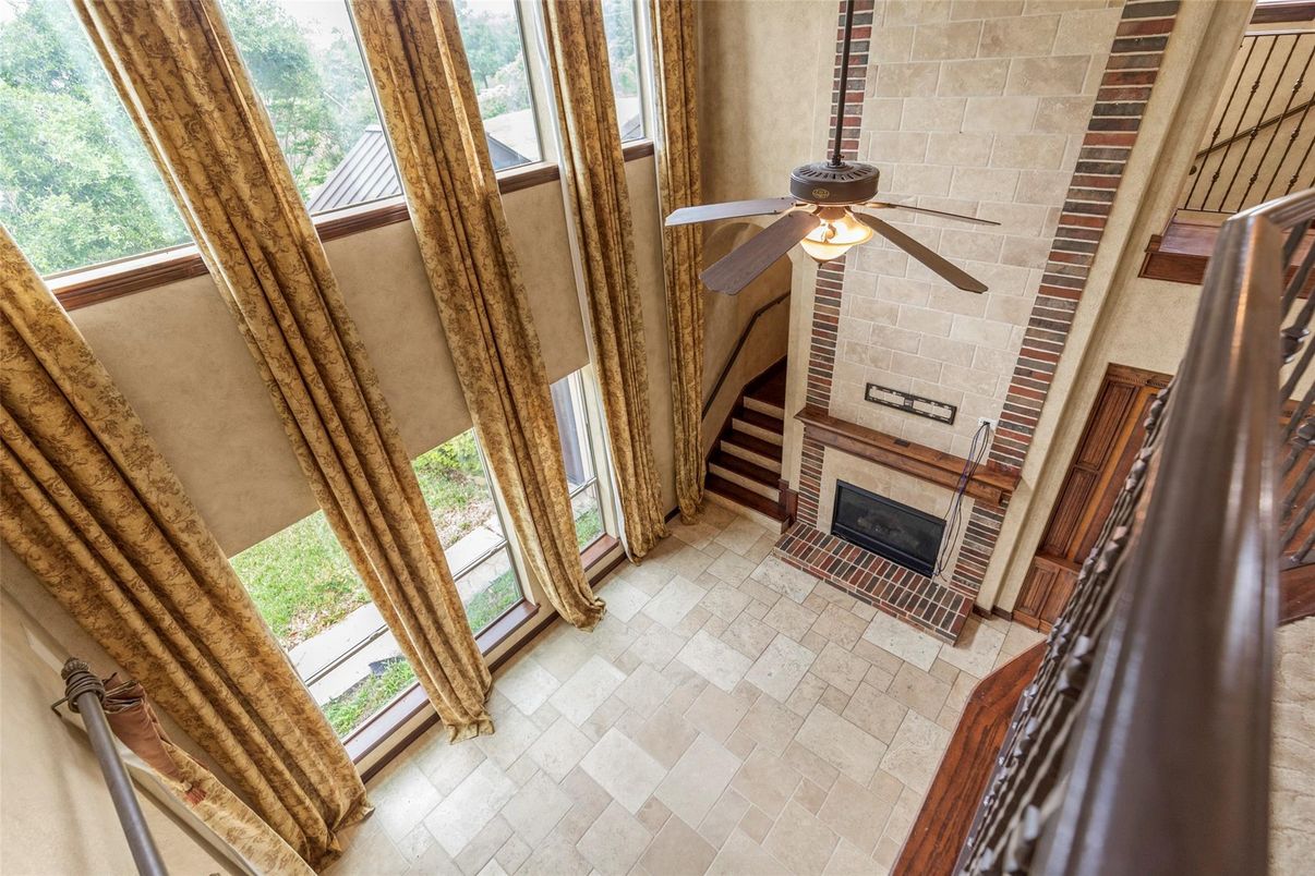 Fireplace, Interior, Stone Walls