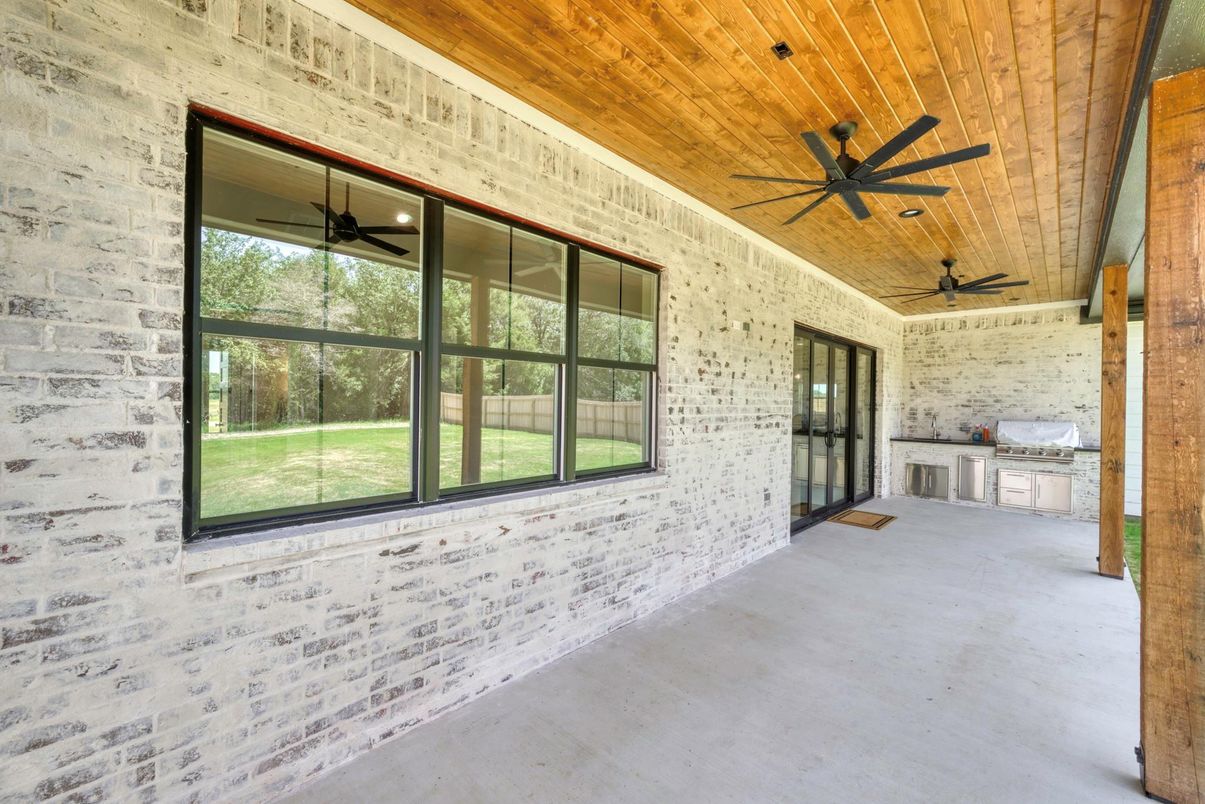 Interior, Stone Walls, Wooden Ceilings