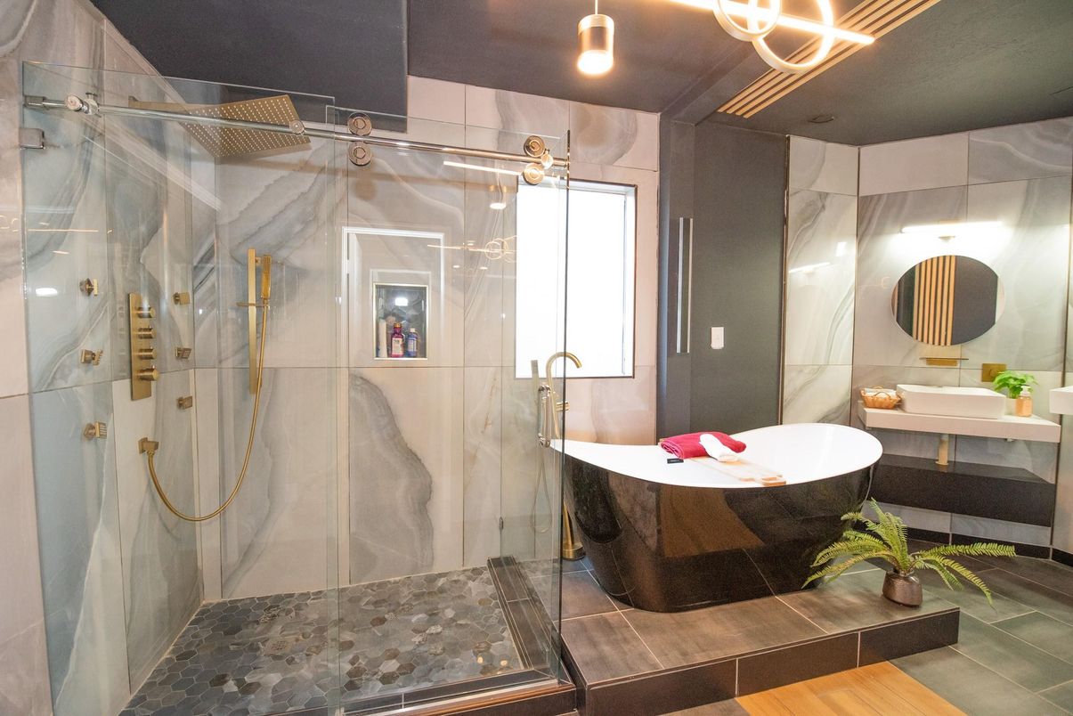 Bathroom, Glass Shower, Interior