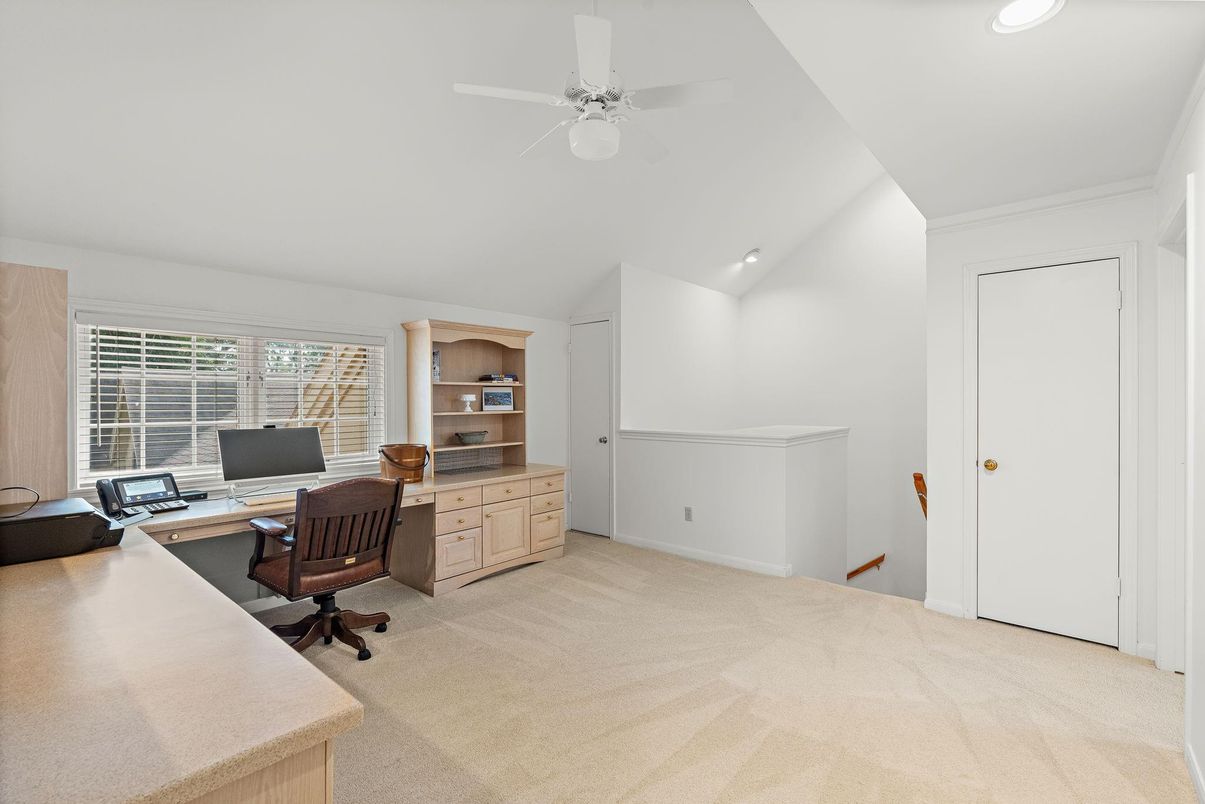 Home Office, Interior, Recessed Lighting