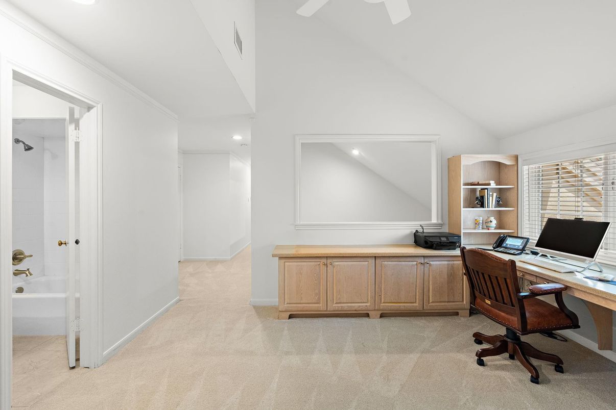 Home Office, Interior, Recessed Lighting