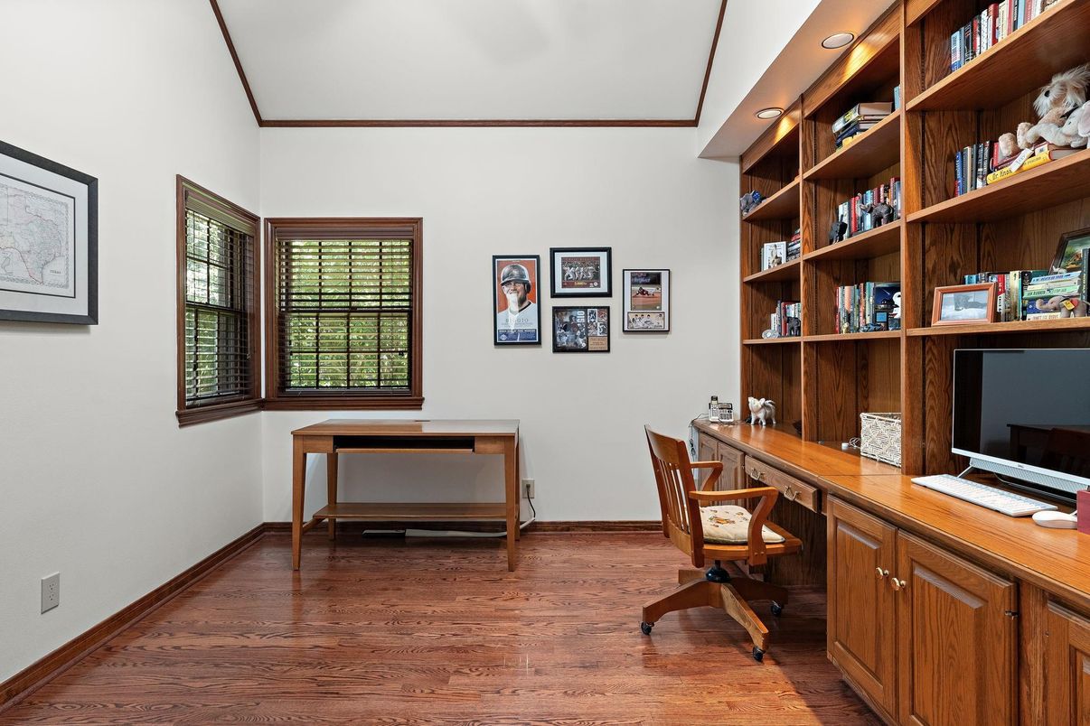Home Office, Interior, Wood Texture Flooring