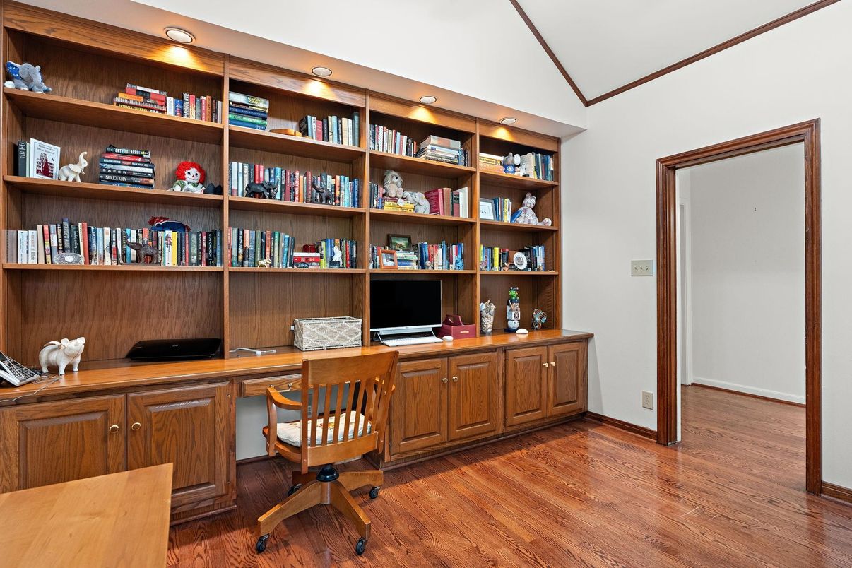 Home Office, Interior, Wood Texture Flooring