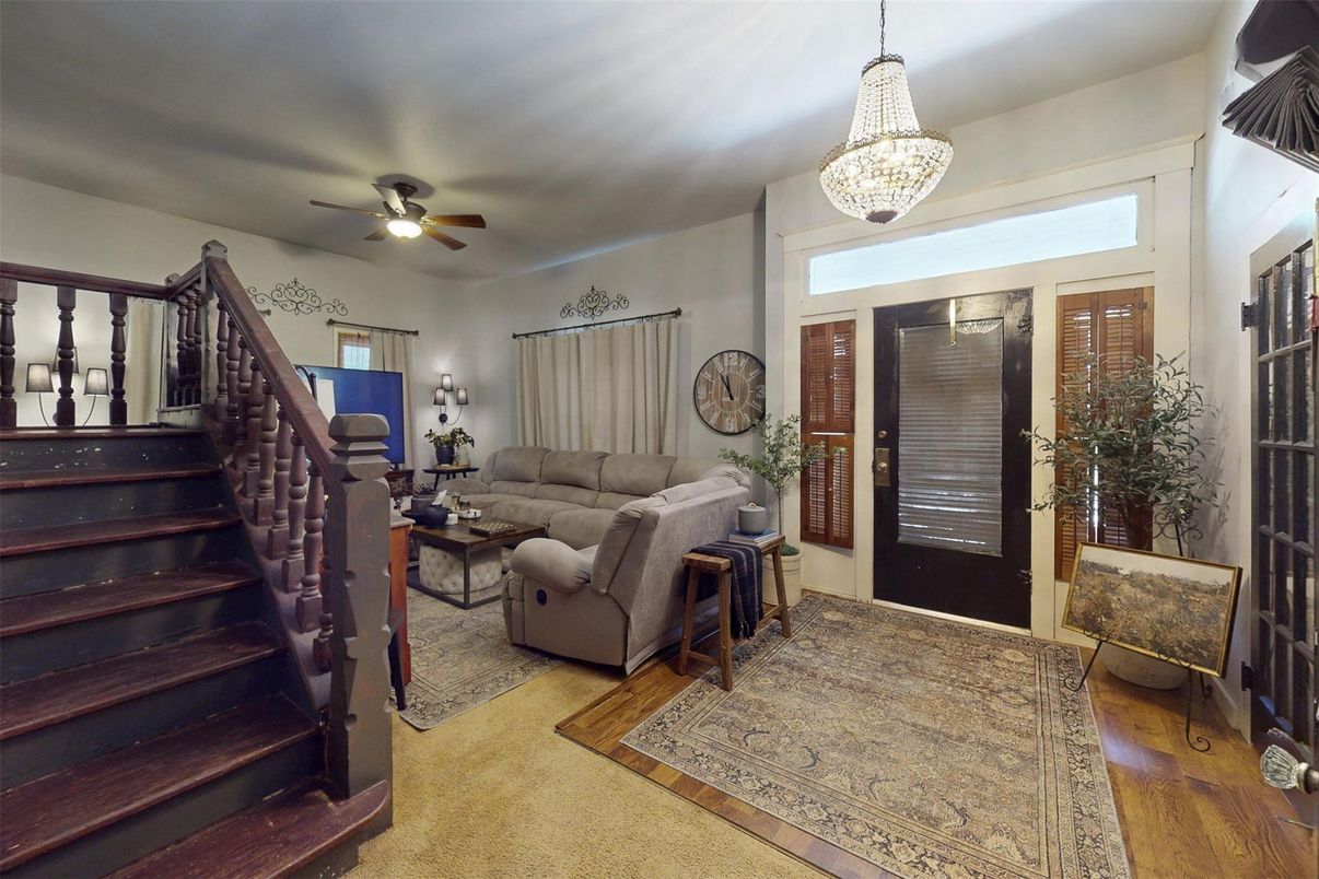 Chandelier, Interior, Living room, Pendant Lights, Wood Texture Flooring