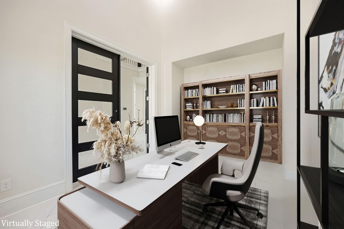 Home Office, Interior, Wood Texture Flooring