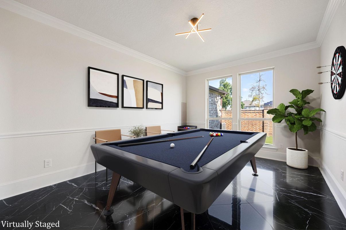 Billiard Table, Game Room, Interior, Marble