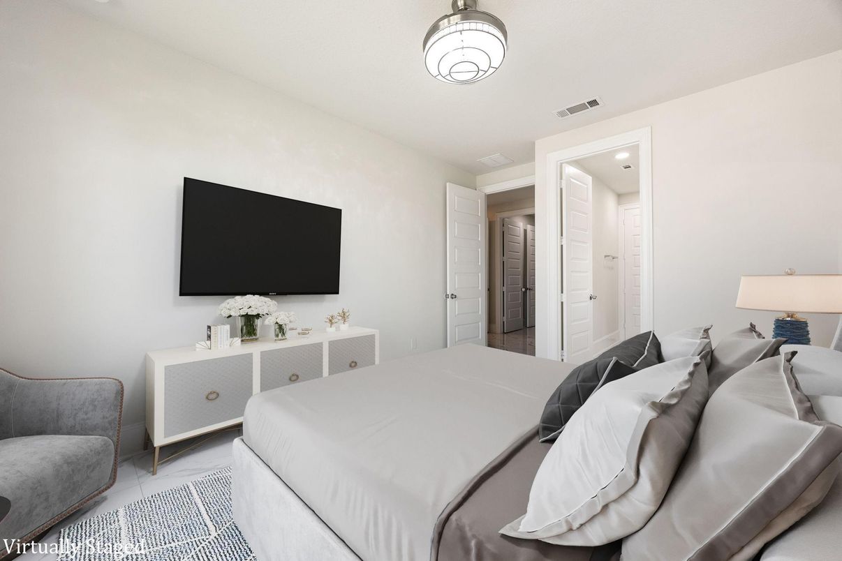 Bedroom, Interior, Recessed Lighting