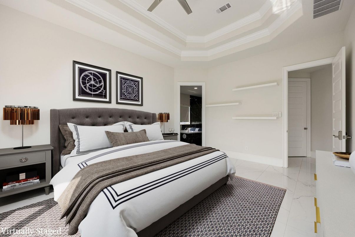 Bedroom, Interior, Marble