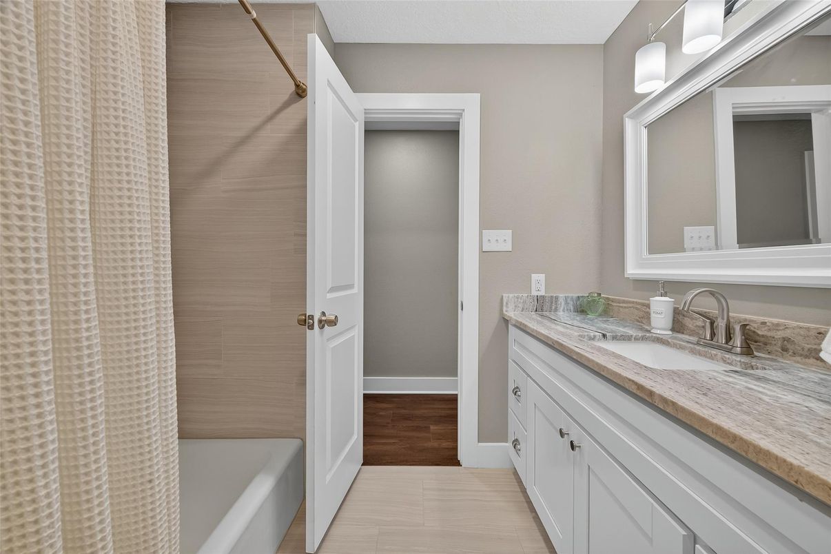 Bathroom, Interior, Wood Texture Flooring