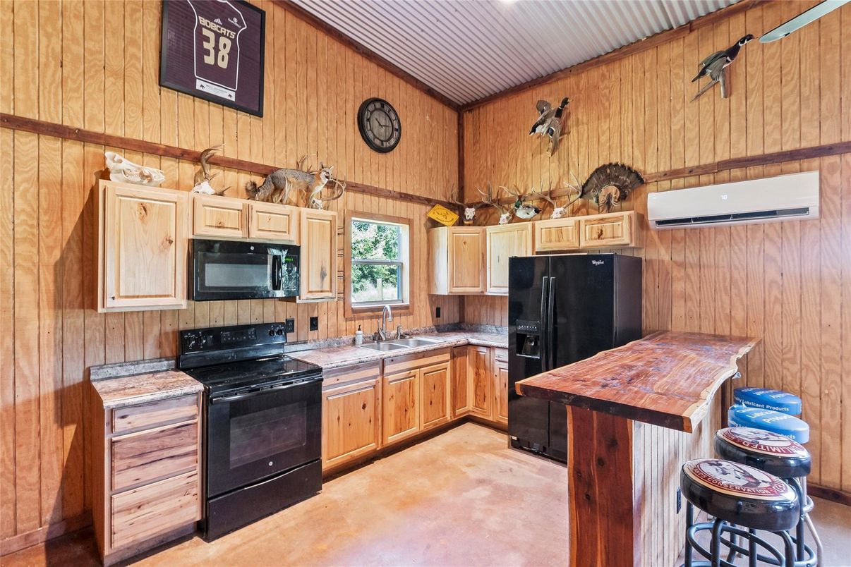 Interior, Kitchen, Wooden Walls