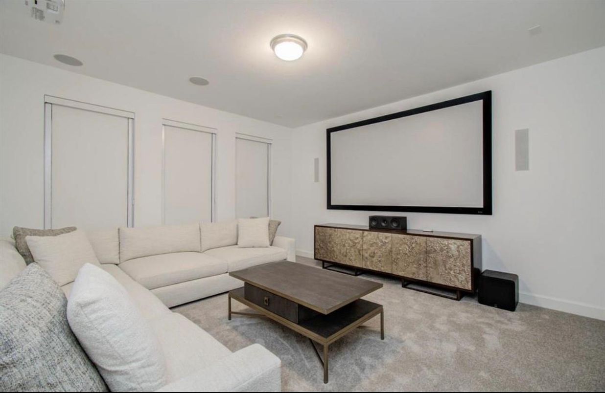 Interior, Living room, Projection Screen, Theatre Room