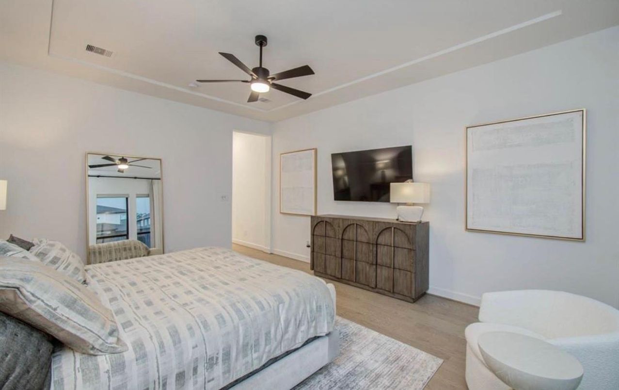 Bedroom, Interior, Wood Texture Flooring