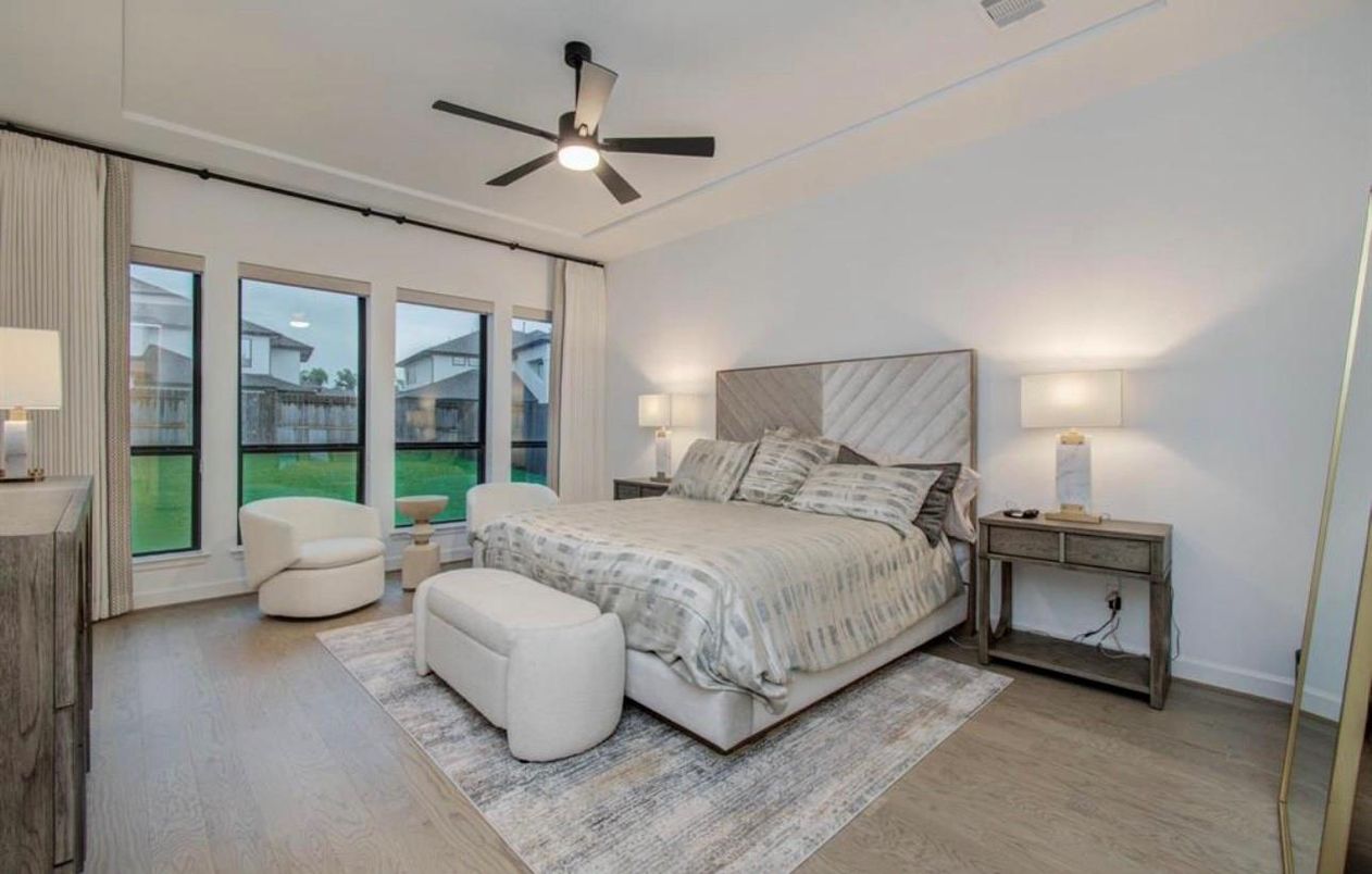 Bedroom, Interior, Wood Texture Flooring