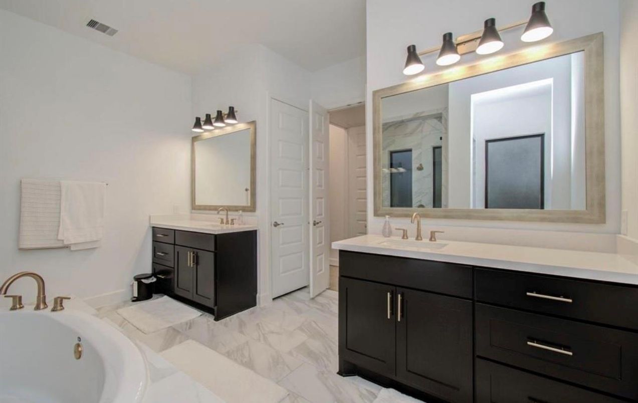 Bathroom, Dual Sink Vanities, Interior, Marble