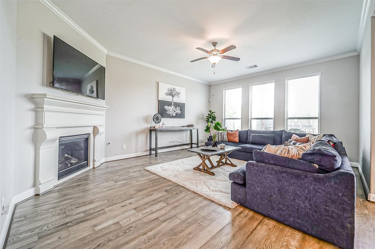 Fireplace, Interior, Living room, Wood Texture Flooring