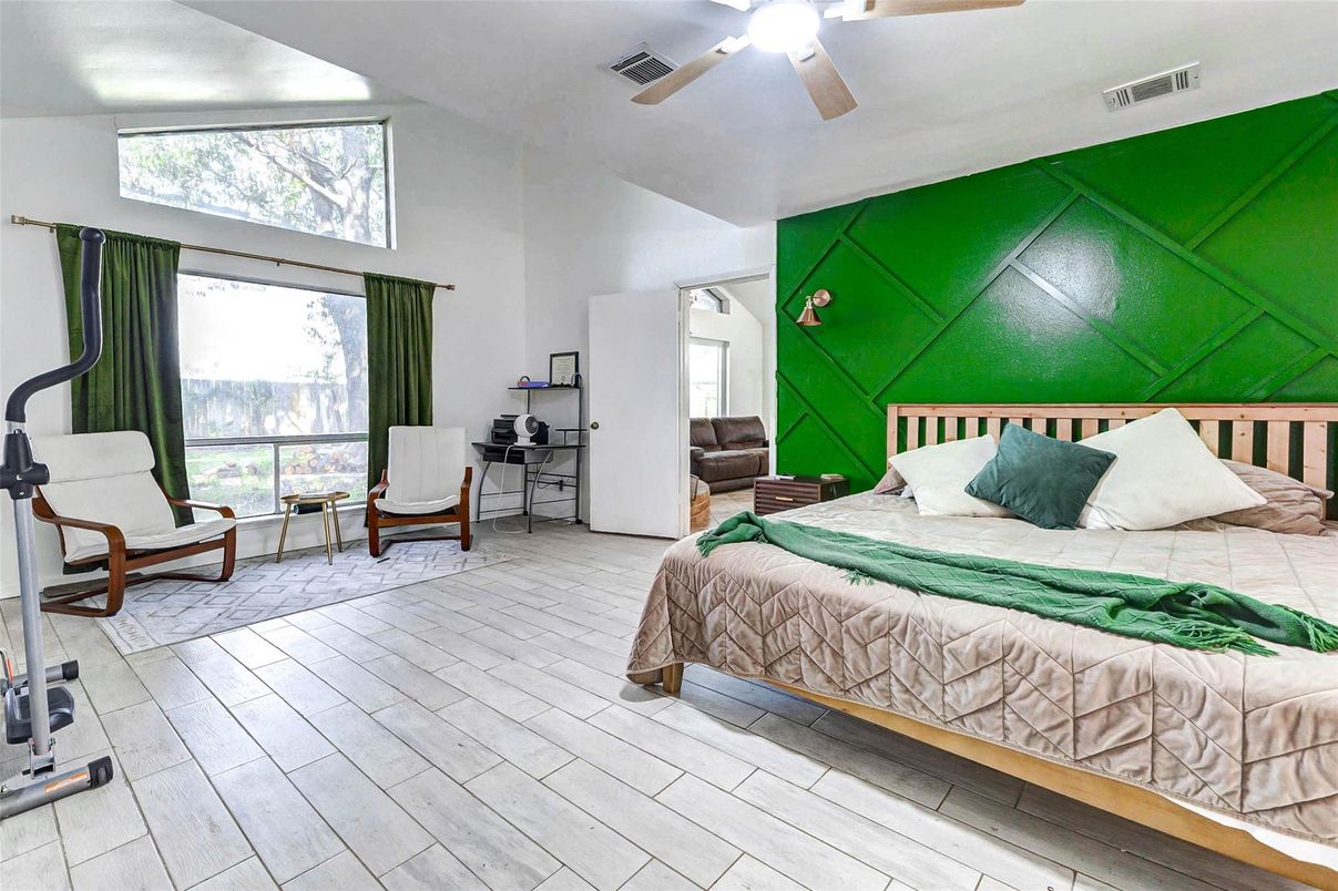 Bedroom, Interior, Wood Texture Flooring