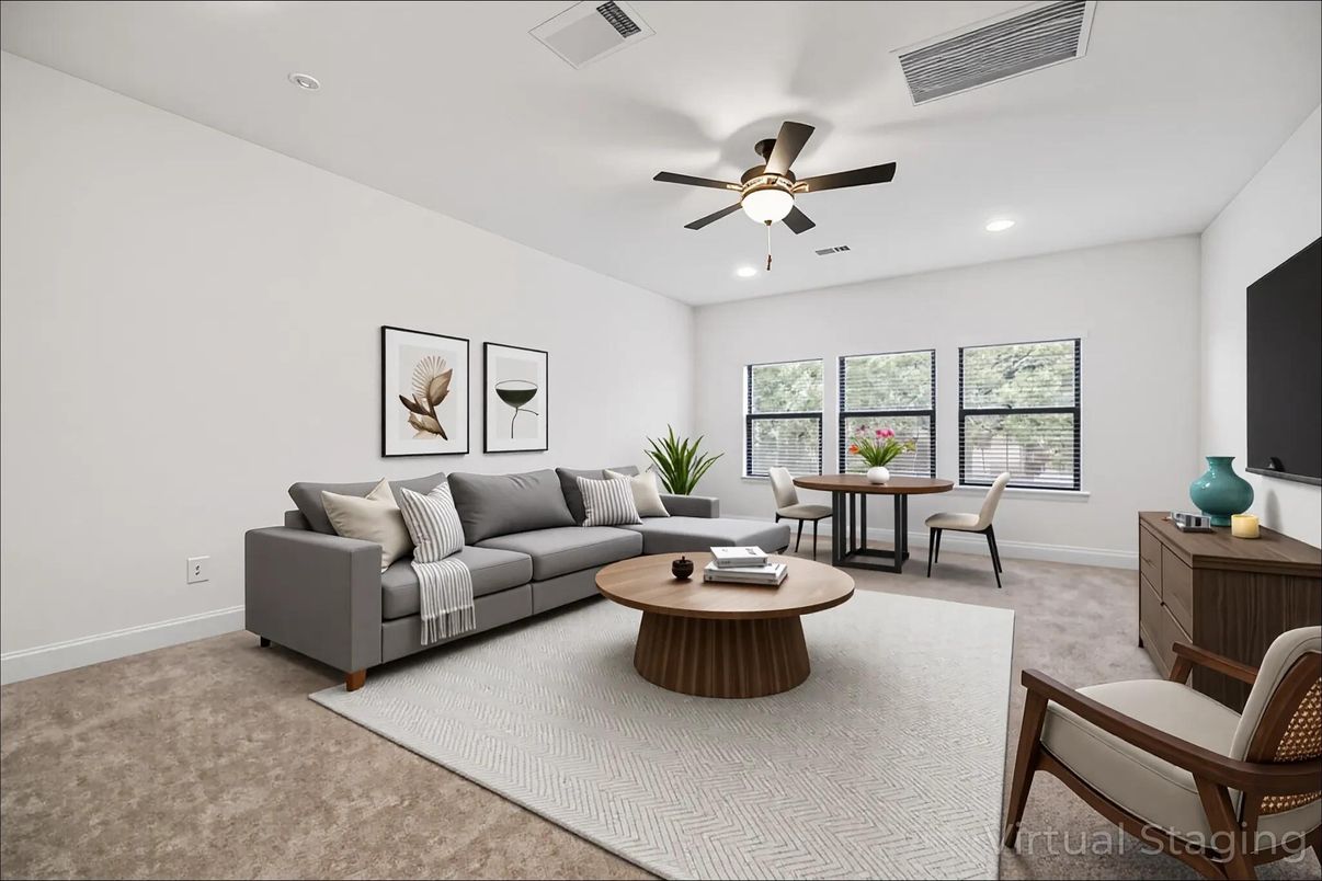 Dining room, Interior, Living room, Recessed Lighting