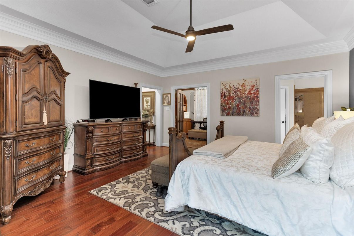 Bedroom, Interior, Wood Texture Flooring
