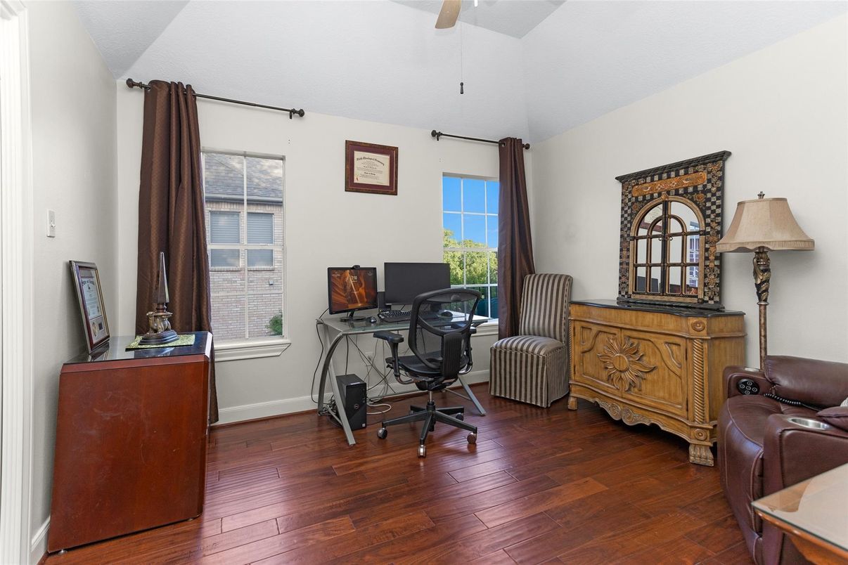 Home Office, Interior, Wood Texture Flooring