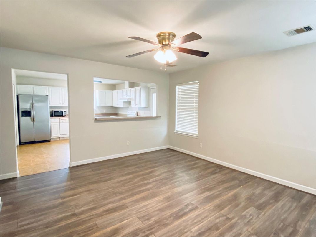 Empty room, Interior, Kitchen, Wood Texture Flooring
