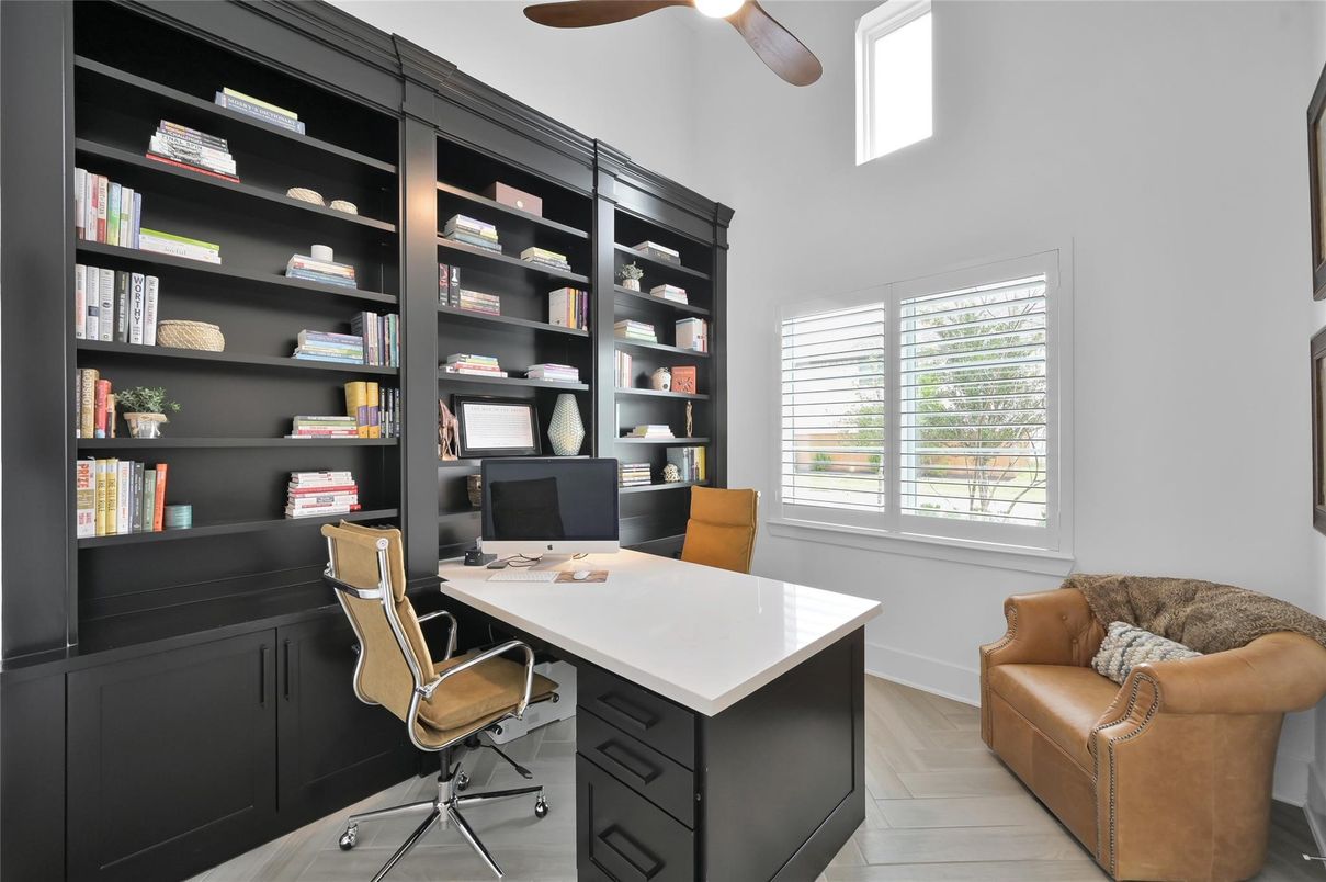 Home Office, Interior, Wood Texture Flooring