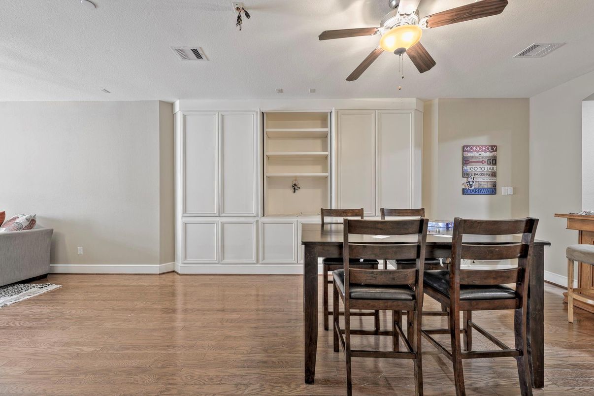 Dining room, Interior, Wood Texture Flooring