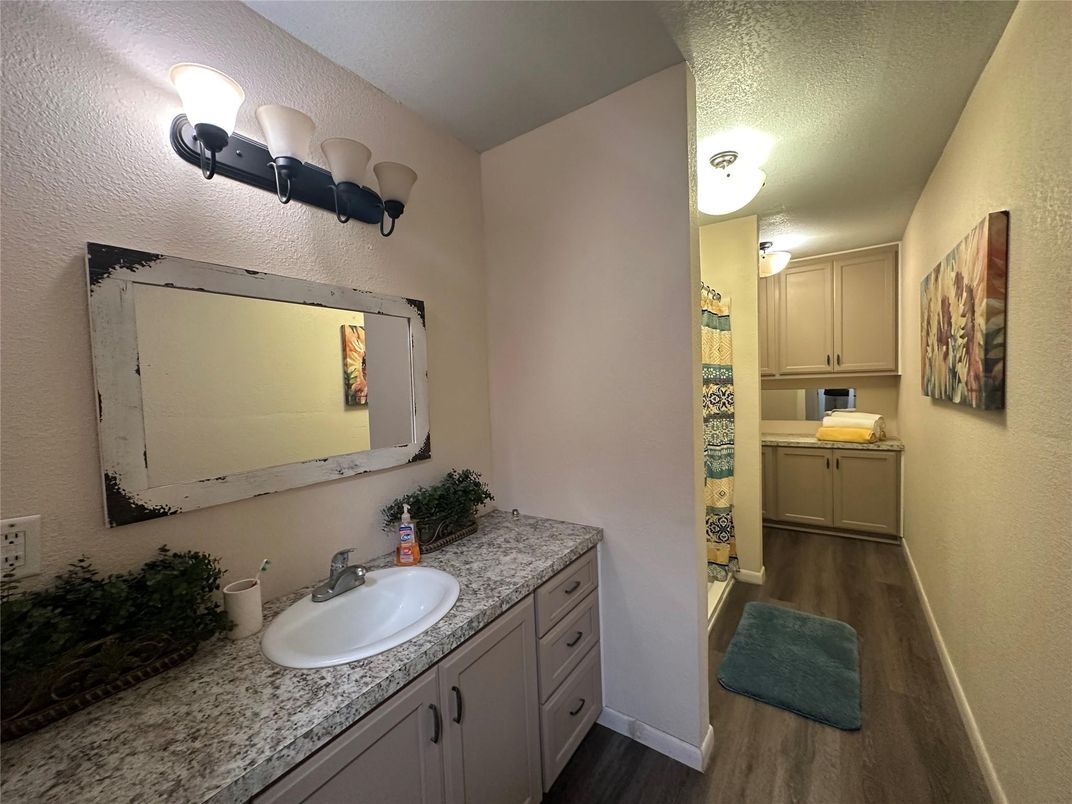Bathroom, Interior, Wood Texture Flooring