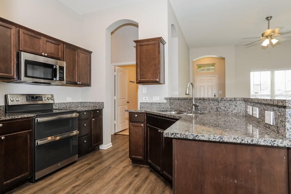Interior, Kitchen, Wood Texture Flooring