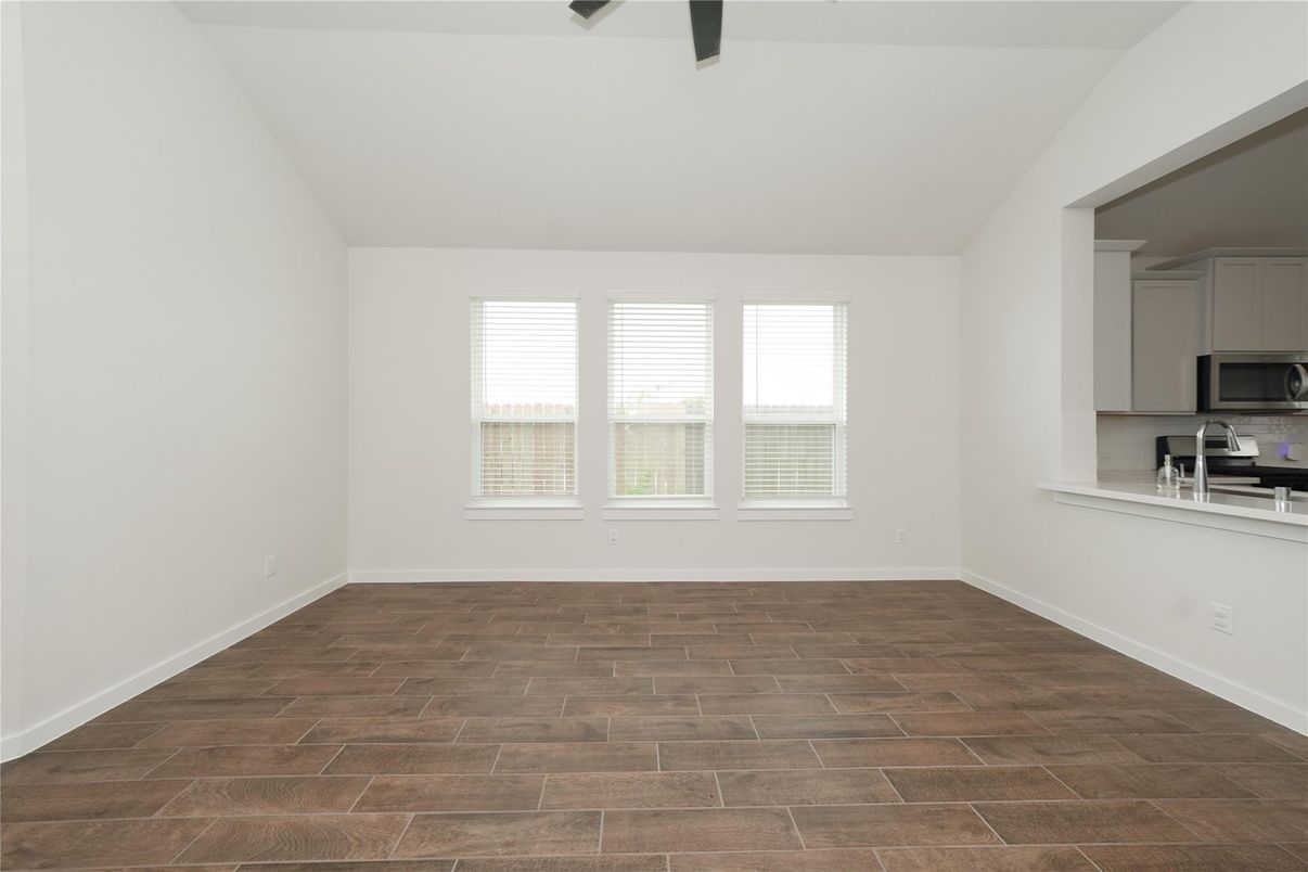 Empty room, Interior, Kitchen, Wood Texture Flooring
