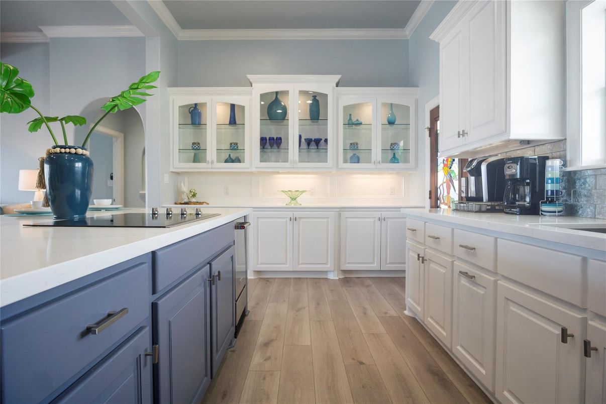 Interior, Kitchen, Wood Texture Flooring