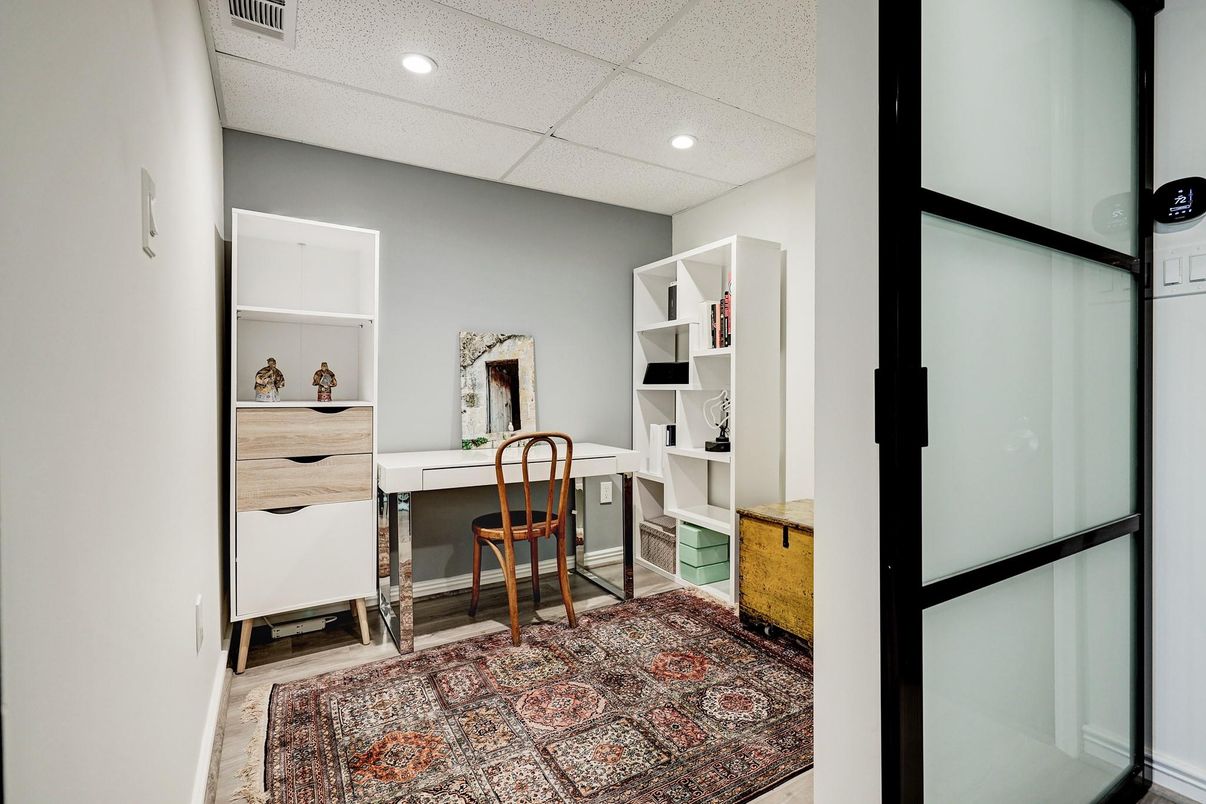 Home Office, Interior, Recessed Lighting