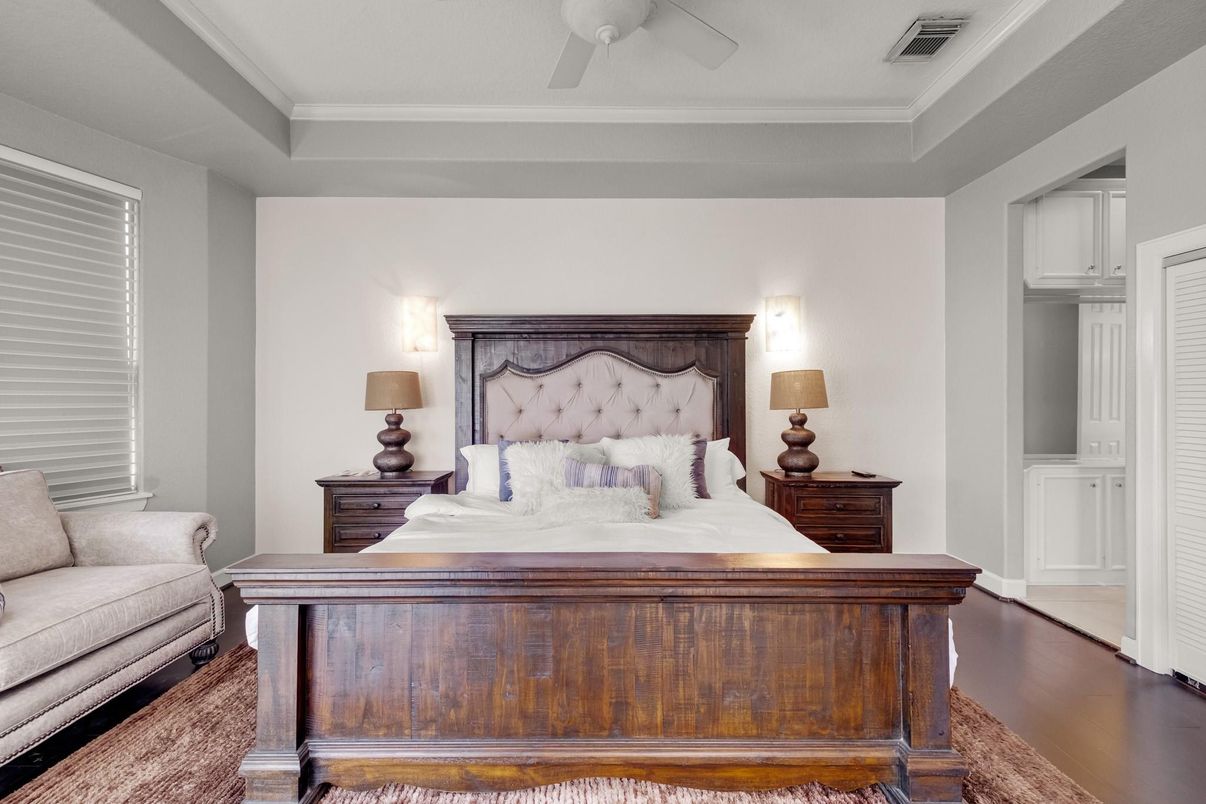 Bedroom, Interior, Wood Texture Flooring