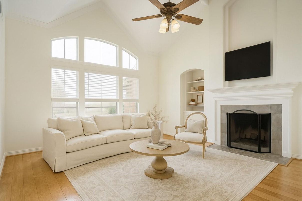 Fireplace, Interior, Living room, Wood Texture Flooring