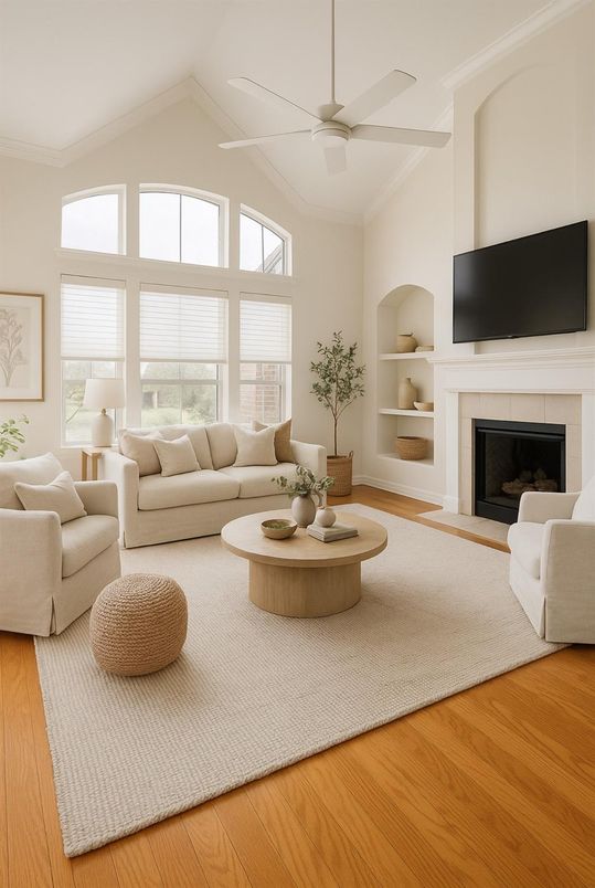 Fireplace, Interior, Living room, Wood Texture Flooring