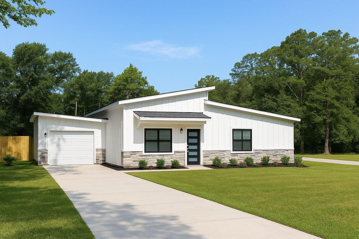 Attached, Backyard, Exterior, Facade, Farmhouse